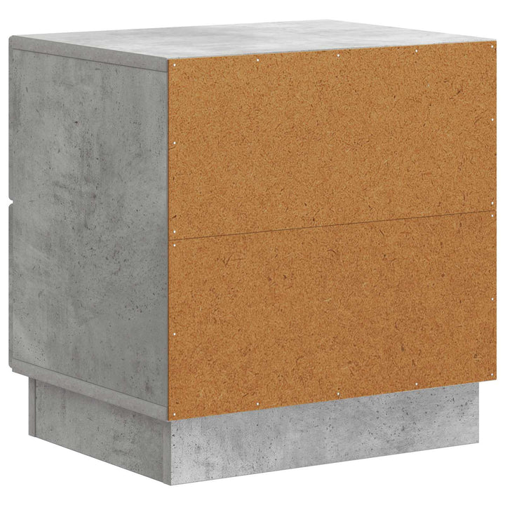 Natskab 2 pcs Betongrå 43 x 34,5 x 44,5 cm Konstrueret træ