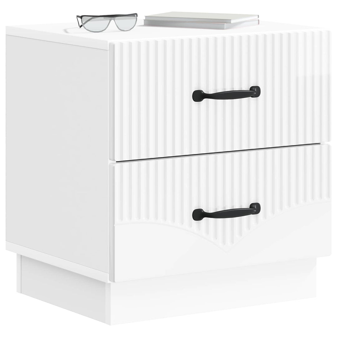 Natskab Hvid højglans 43 x 34,5 x 44,5 cm Konstrueret træ