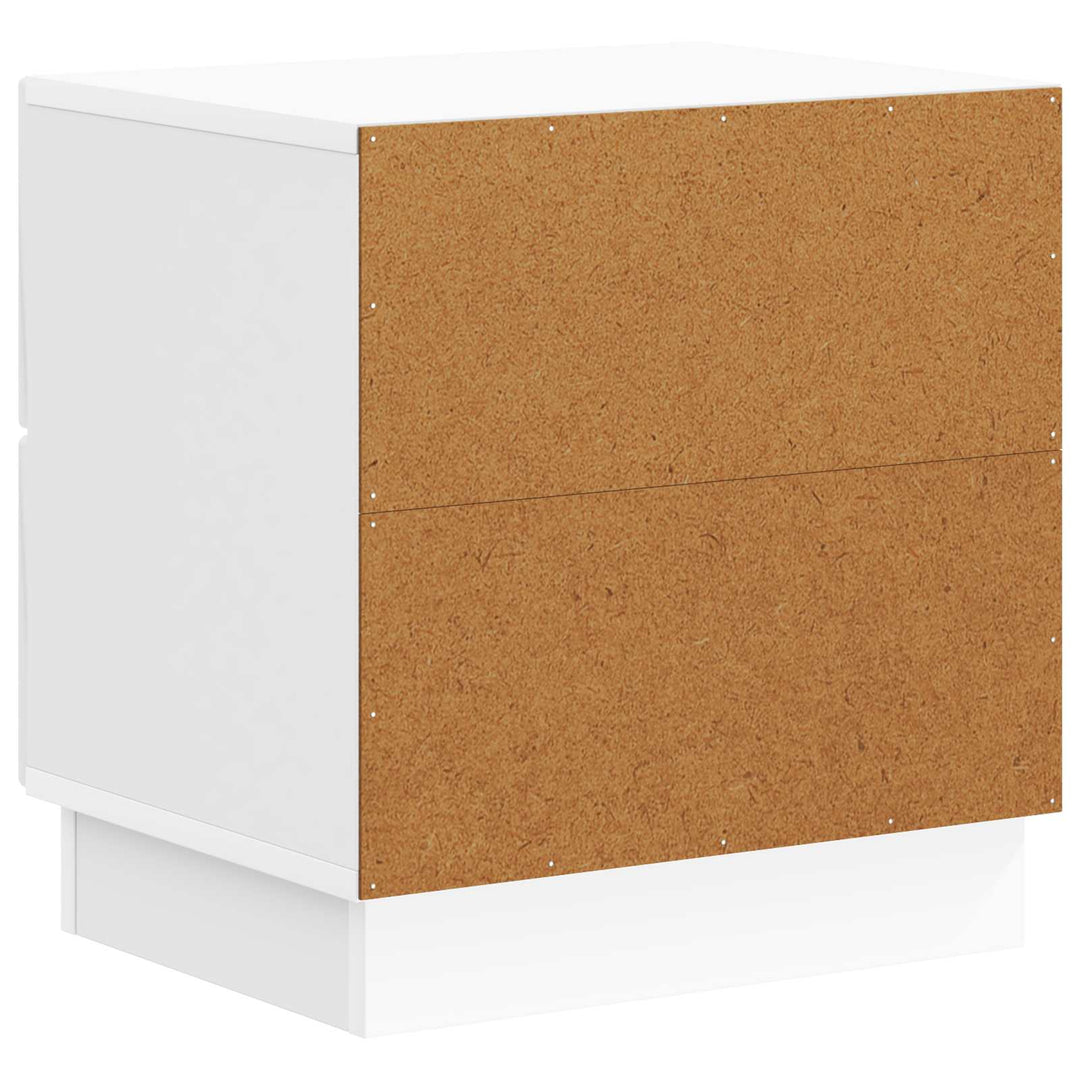 Natskab 2 pcs Hvid højglans 43 x 34,5 x 44,5 cm Konstrueret træ