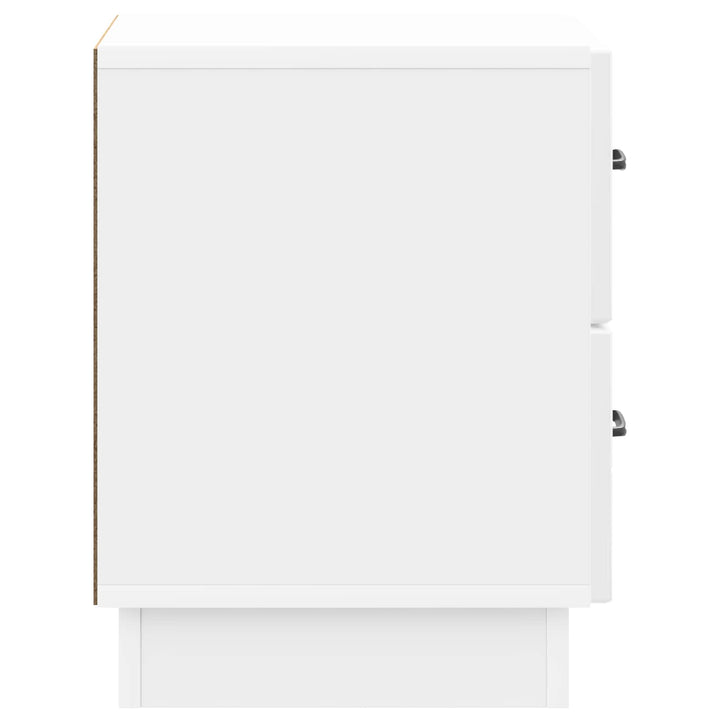 Natskab 2 pcs Hvid højglans 43 x 34,5 x 44,5 cm Konstrueret træ
