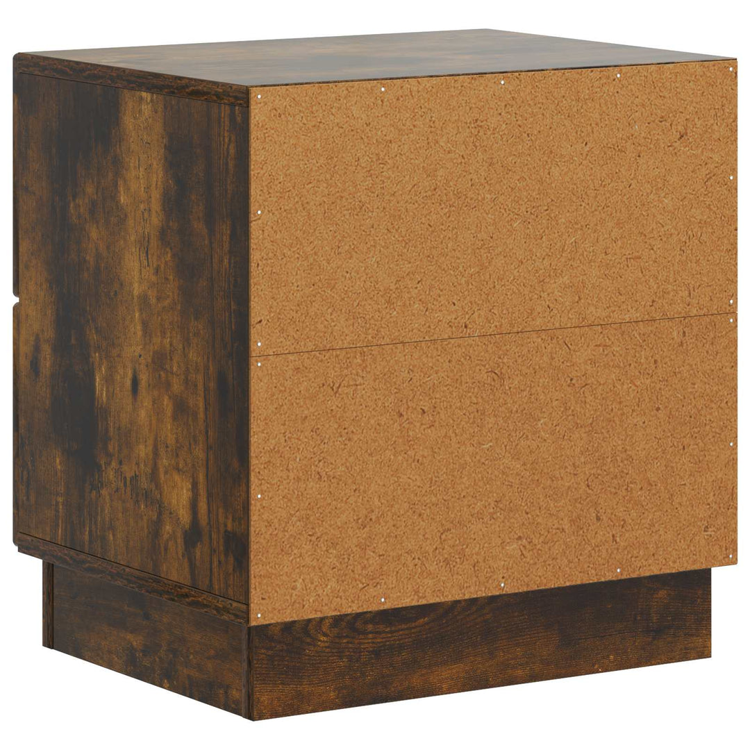 Natskab 2 pcs Røget eg 43 x 34,5 x 44,5 cm Konstrueret træ