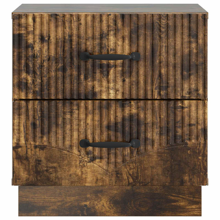 Natskab 2 pcs Røget eg 43 x 34,5 x 44,5 cm Konstrueret træ