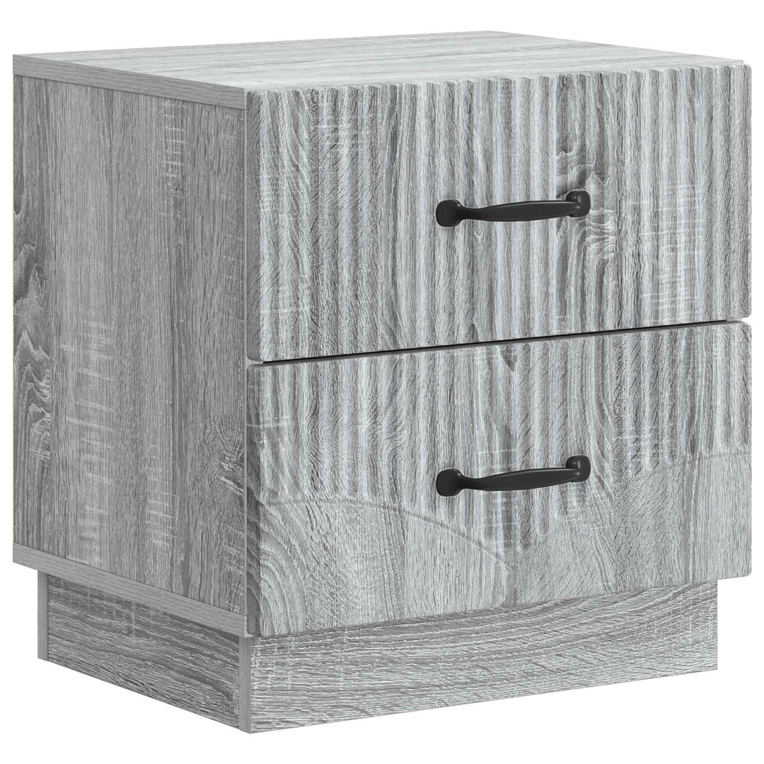 Natskab 2 stk. Grå sonoma-eg 43 x 34,5 x 44,5 cm