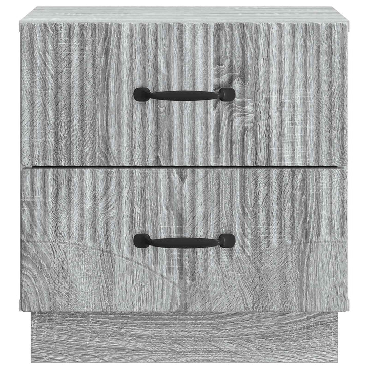 Natskab 2 pcs Grå sonoma-eg 43 x 34,5 x 44,5 cm Konstrueret træ