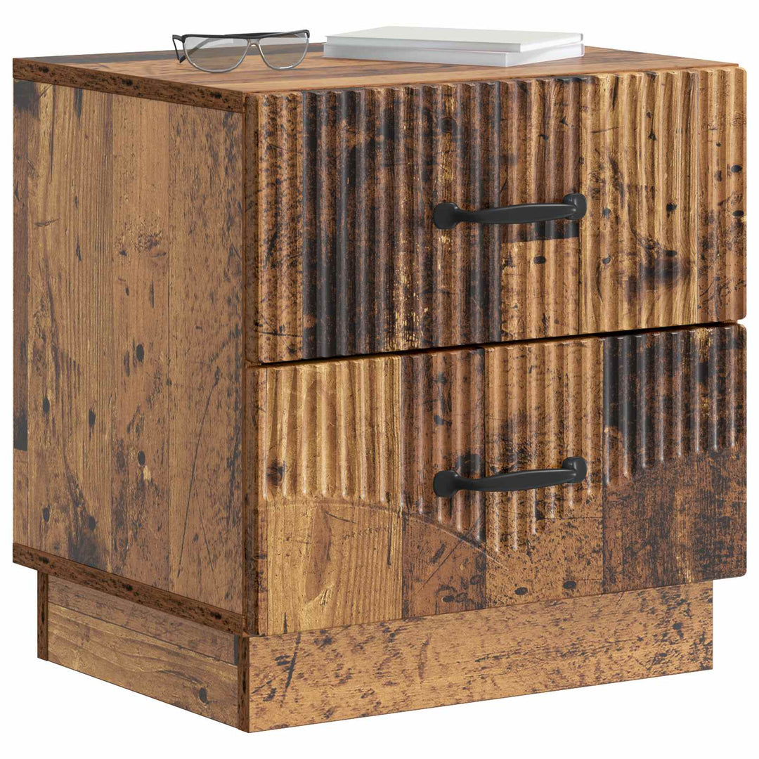 Natskab 2 pcs Gammelt træ 43 x 34,5 x 44,5 cm Konstrueret træ