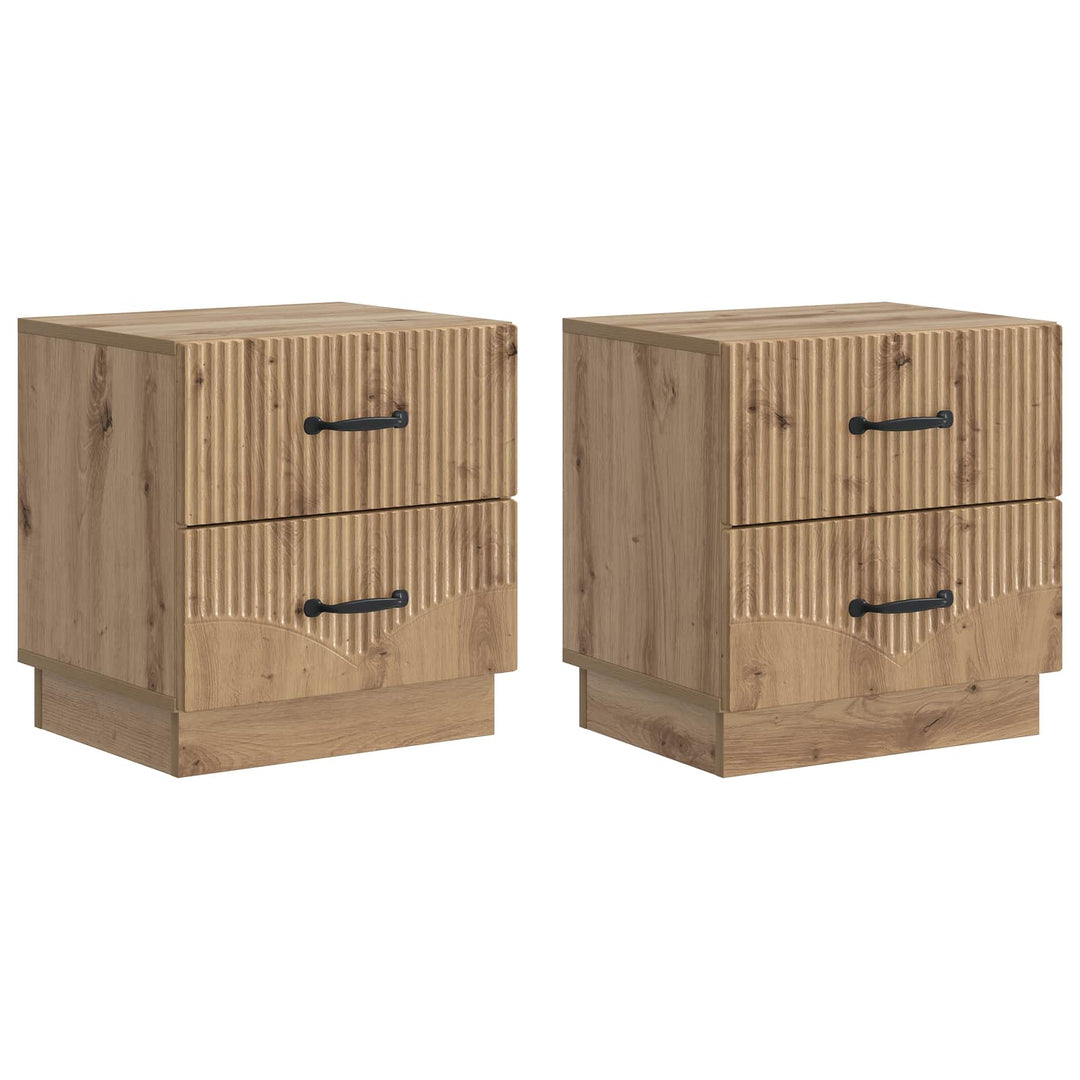 Natskab 2 pcs Artisan-eg 43 x 34,5 x 44,5 cm Konstrueret træ
