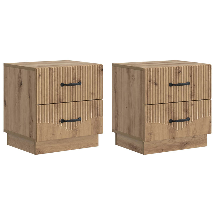 Natskab 2 pcs Artisan-eg 43 x 34,5 x 44,5 cm Konstrueret træ
