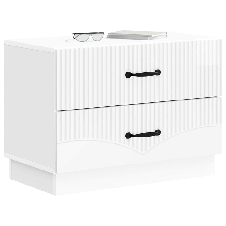 Natskab Hvid højglans 62 x 34,5 x 44,5 cm Konstrueret træ