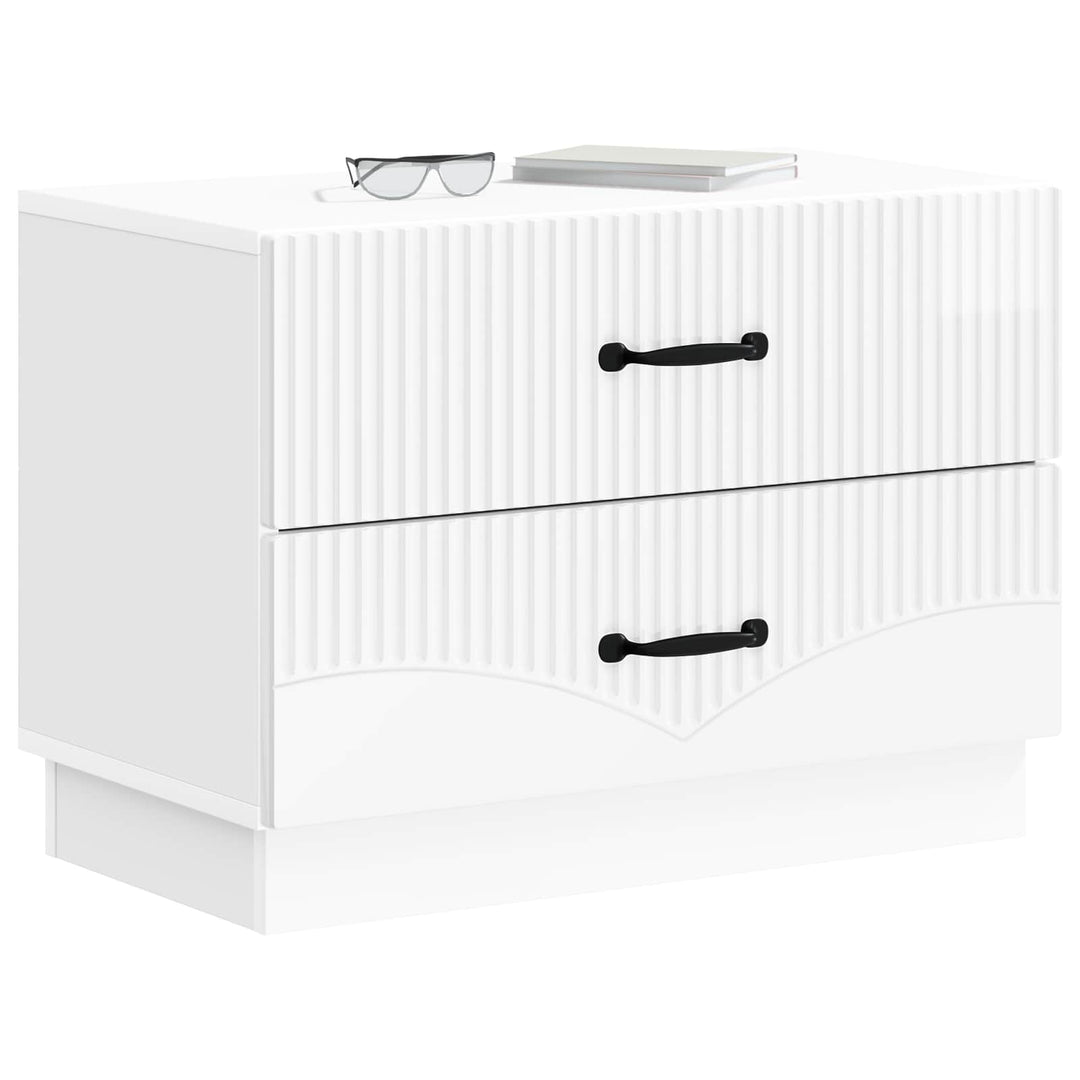 Natskab Hvid højglans 62 x 34,5 x 44,5 cm Konstrueret træ