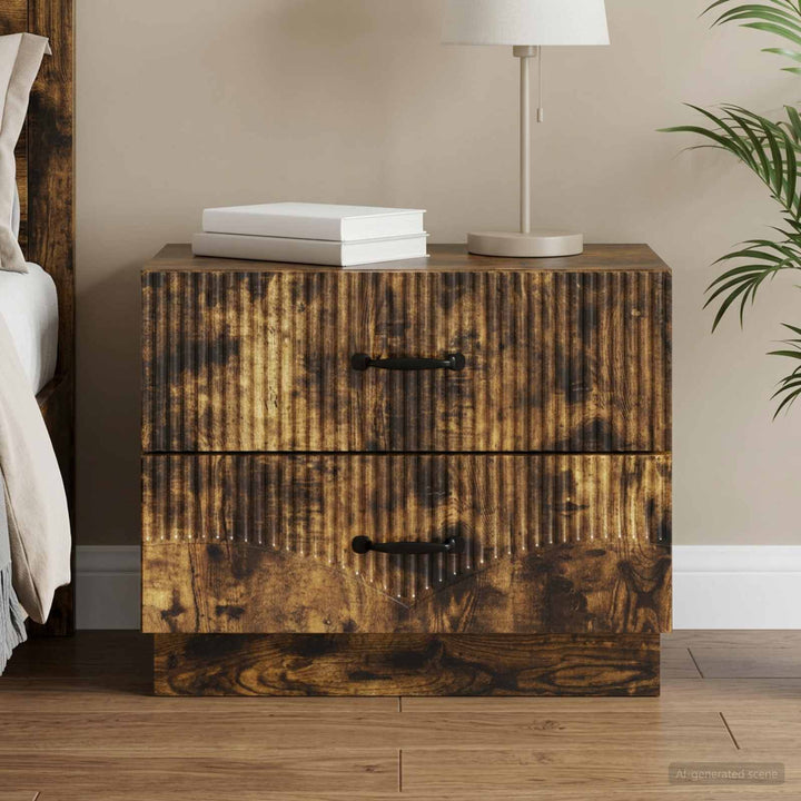 Natskab Røget eg 62 x 34,5 x 44,5 cm Konstrueret træ