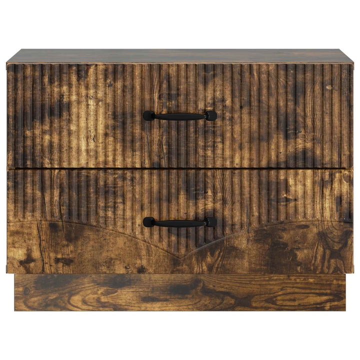 Natskab med skuffe Røget eg 62 x 34,5 x 44,5 cm Konstrueret træ