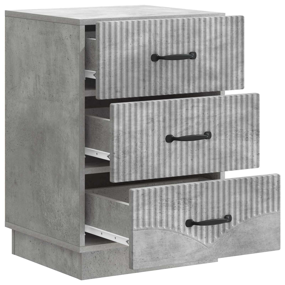 Natskab med skuffe Betongrå 43 x 41 x 63,5 cm Konstrueret træ