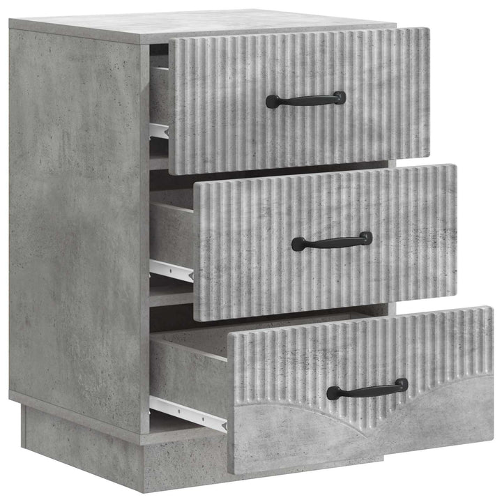 Natskab med skuffe Betongrå 43 x 41 x 63,5 cm Konstrueret træ