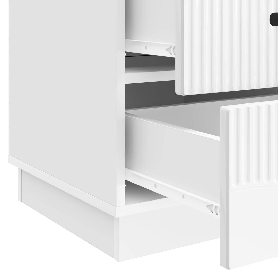 Natskab Hvid højglans 43 x 41 x 63,5 cm Konstrueret træ