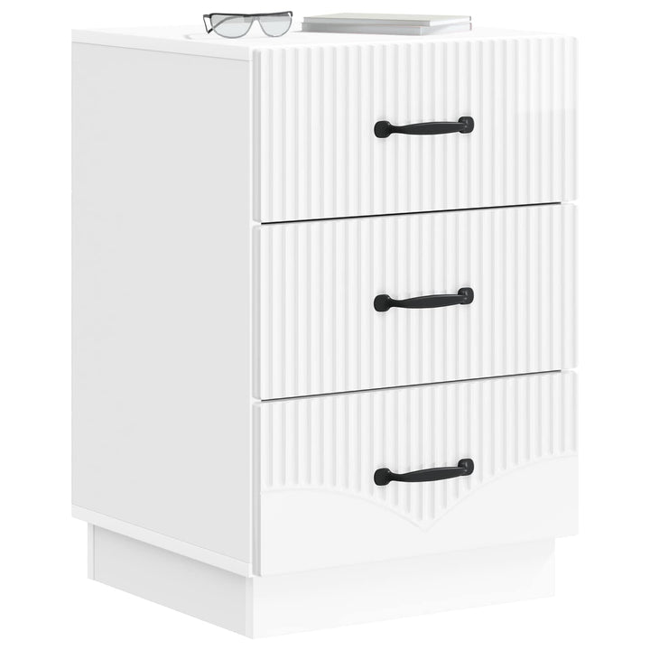 Natskab Hvid højglans 43 x 41 x 63,5 cm Konstrueret træ