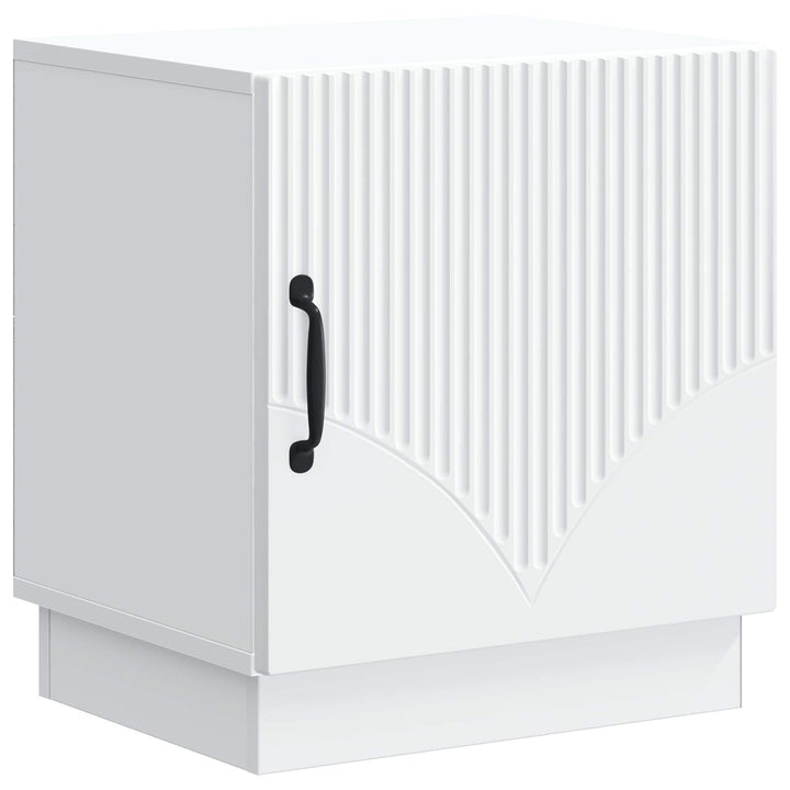 Sengebord 2 pcs Hvid 43 x 34,5 x 47 cm Konstrueret træ