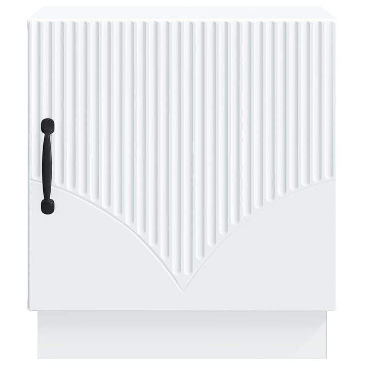 Sengebord 2 pcs Hvid 43 x 34,5 x 47 cm Konstrueret træ