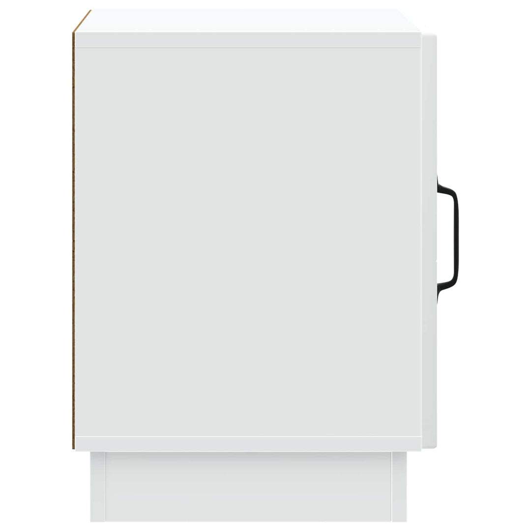 Sengebord 2 pcs Hvid 43 x 34,5 x 47 cm Konstrueret træ