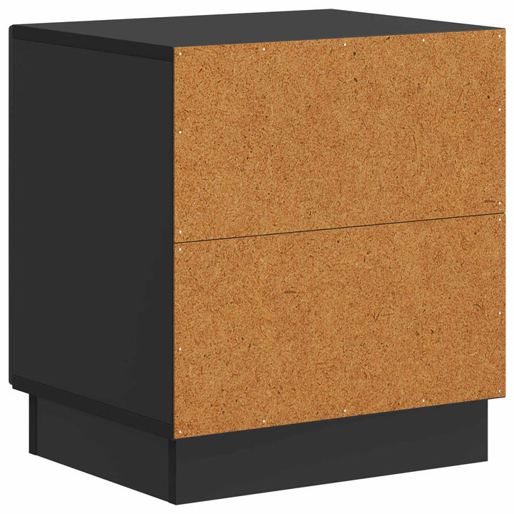 Sengebord Sort 43 x 34,5 x 47 cm Konstrueret træ