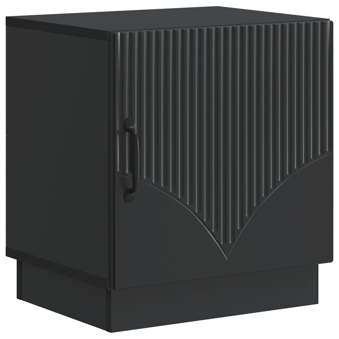 Sengebord 2 pcs Sort 43 x 34,5 x 47 cm Konstrueret træ