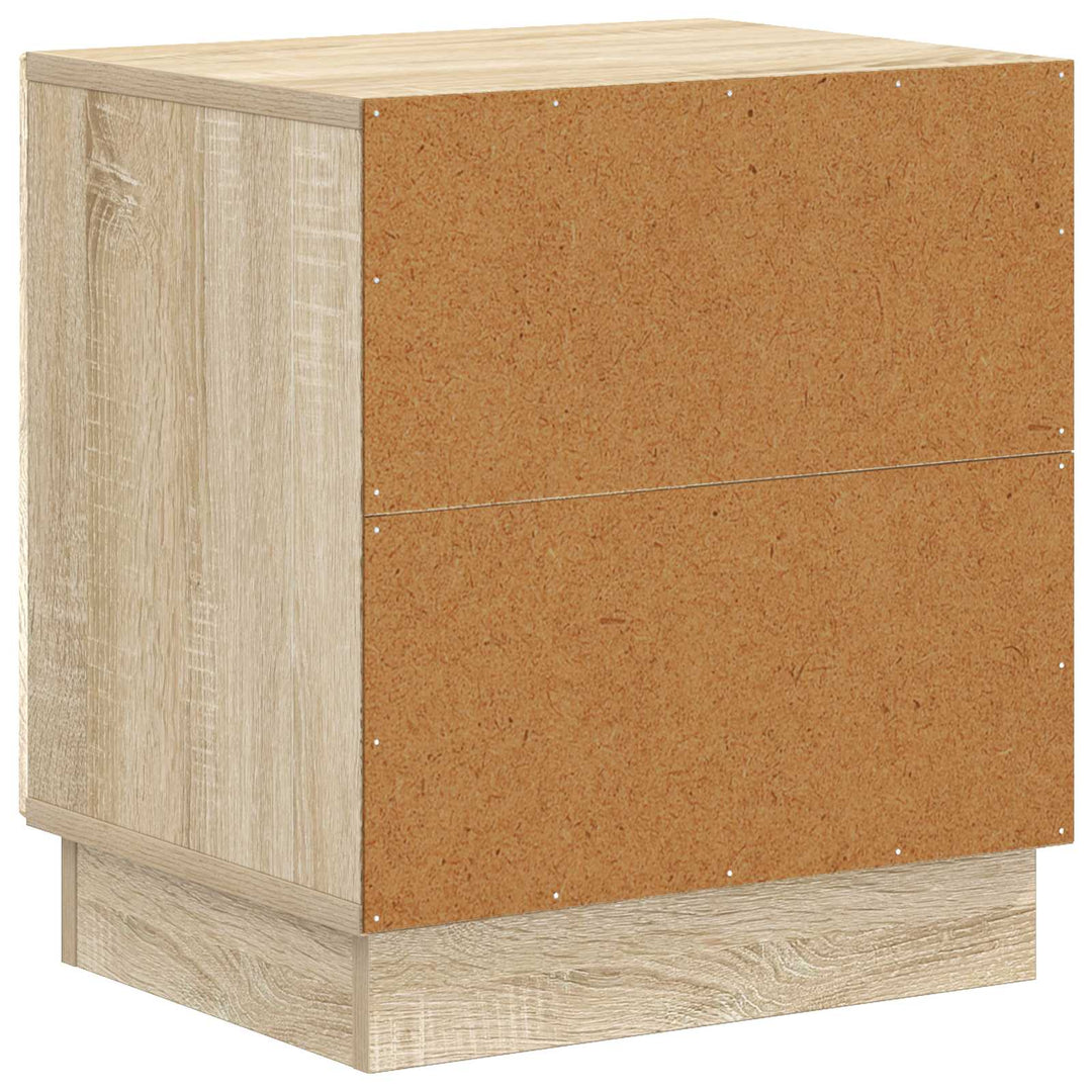 Sengebord Sonoma-eg 43 x 34,5 x 47 cm Konstrueret træ