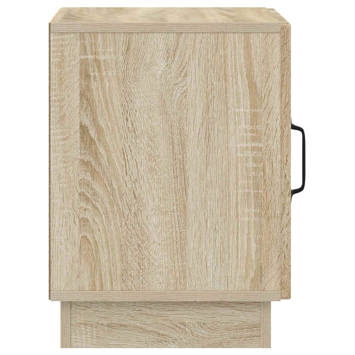 Sengebord 2 pcs Sonoma-eg 43 x 34,5 x 47 cm Konstrueret træ