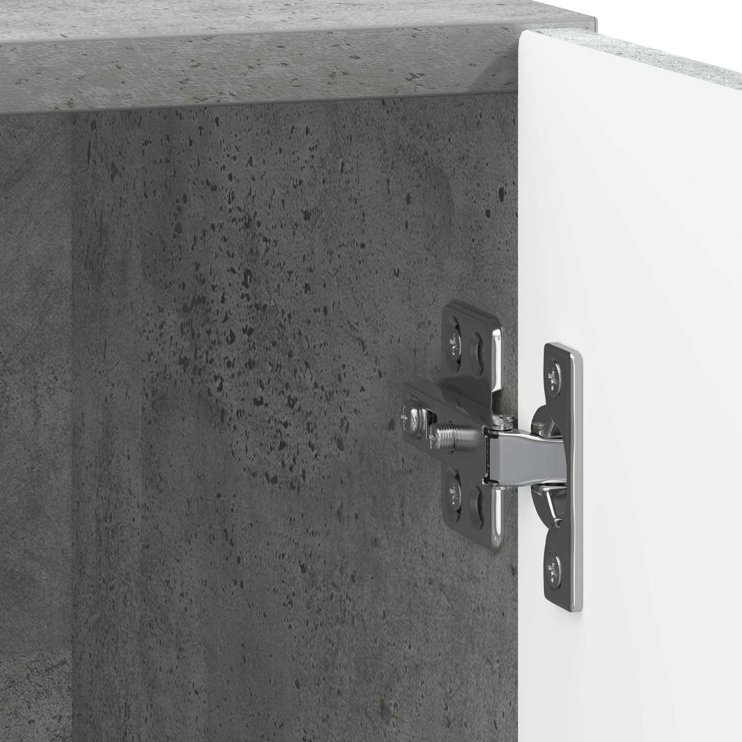 Sengebord Beton Grå 43 x 34,5 x 47 cm Konstrueret træ