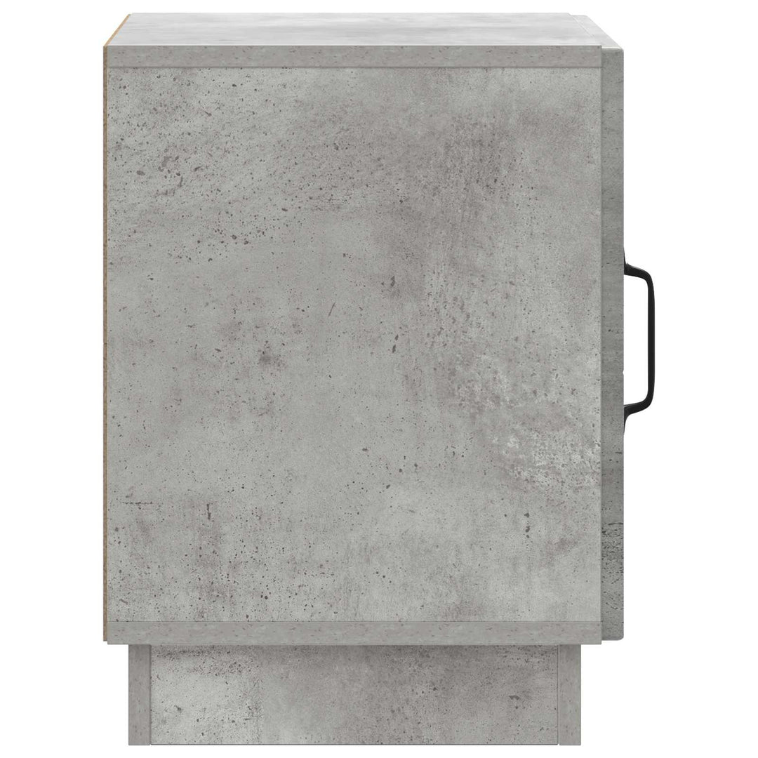 Sengebord Beton Grå 43 x 34,5 x 47 cm Konstrueret træ