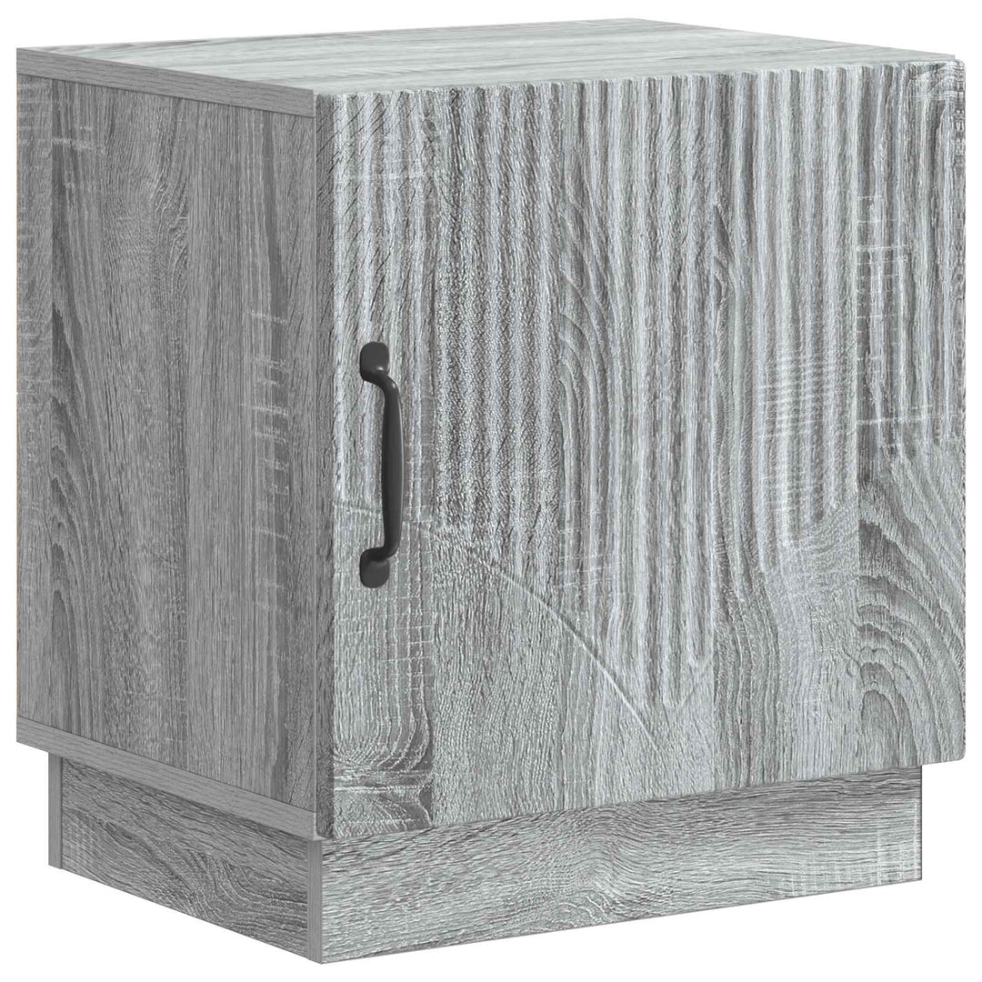Sengebord 2 pcs Grå Sonoma 43 x 34,5 x 47 cm Konstrueret træ