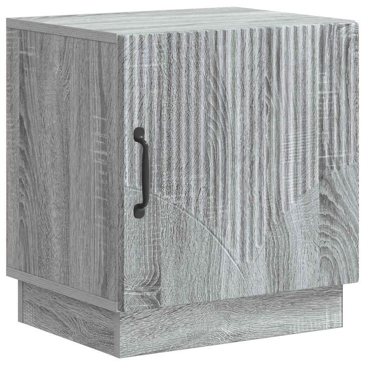 Sengebord 2 pcs Grå Sonoma 43 x 34,5 x 47 cm Konstrueret træ