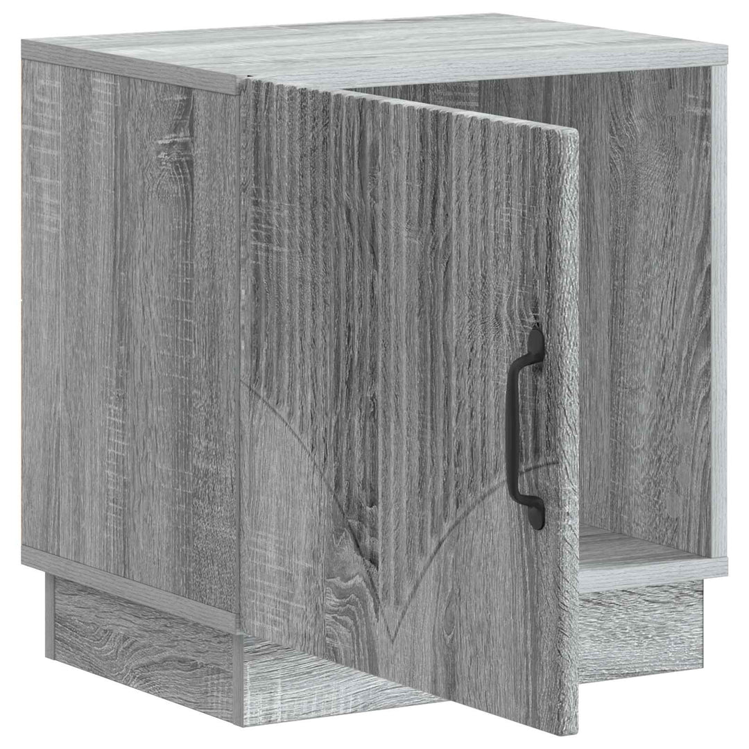Sengebord 2 pcs Grå Sonoma 43 x 34,5 x 47 cm Konstrueret træ