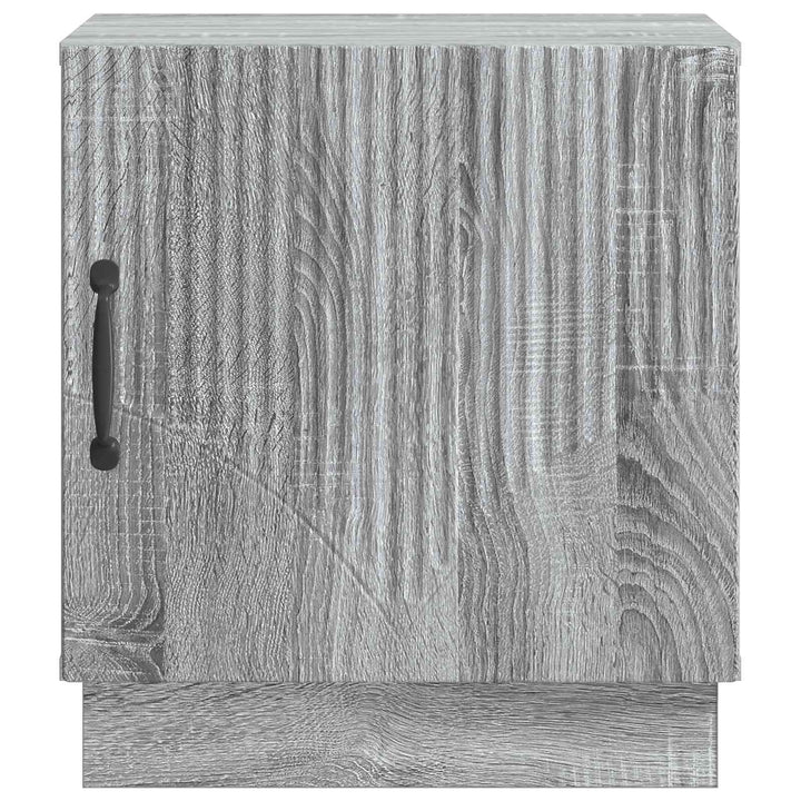 Sengebord 2 pcs Grå Sonoma 43 x 34,5 x 47 cm Konstrueret træ