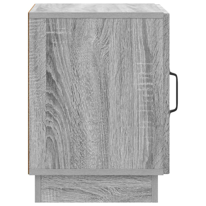 Sengebord 2 pcs Grå Sonoma 43 x 34,5 x 47 cm Konstrueret træ