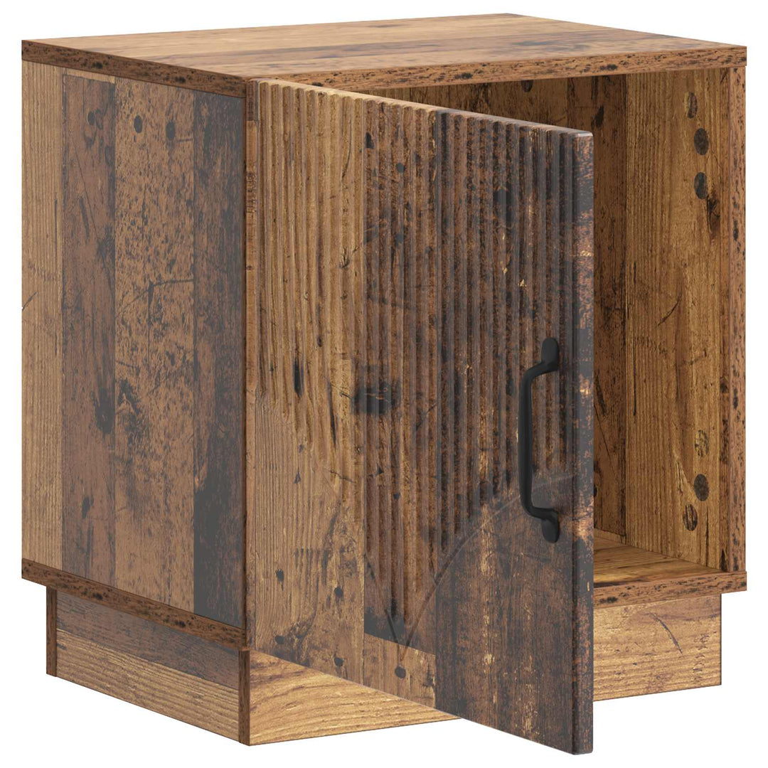 Sengebord 2 pcs Gammelt træ 43 x 34,5 x 47 cm Konstrueret træ