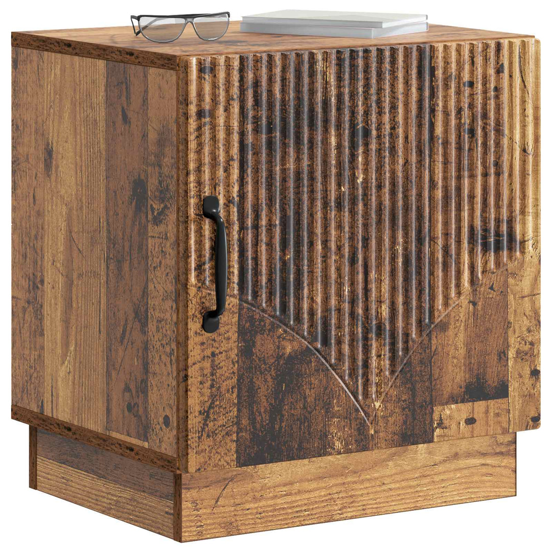 Sengebord 2 pcs Gammelt træ 43 x 34,5 x 47 cm Konstrueret træ