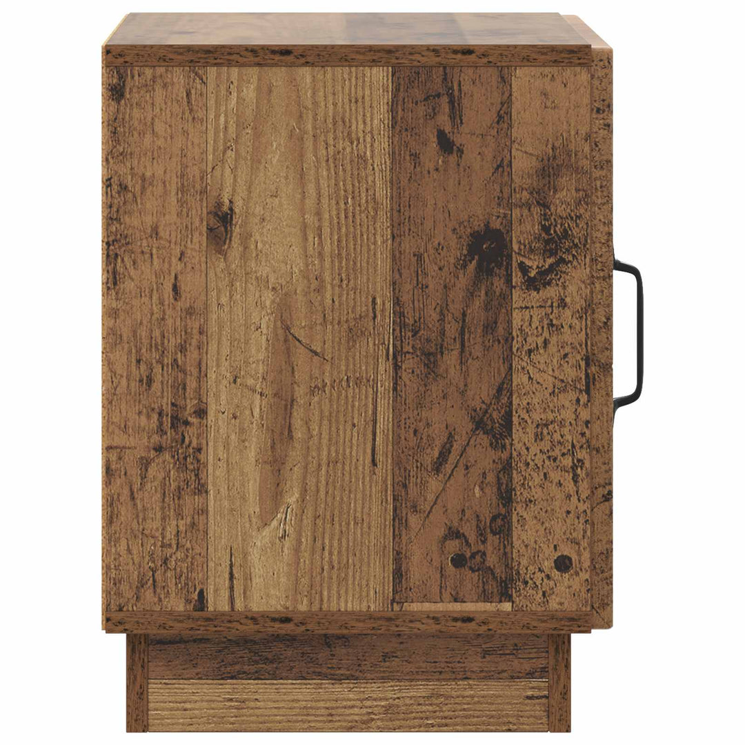 Sengebord 2 pcs Gammelt træ 43 x 34,5 x 47 cm Konstrueret træ