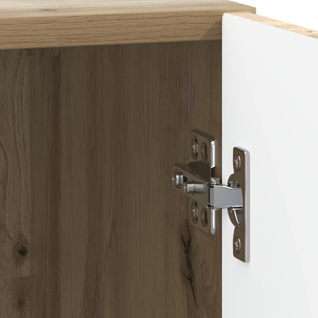 Sengebord 2 pcs Artisan-eg 43 x 34,5 x 47 cm Konstrueret træ