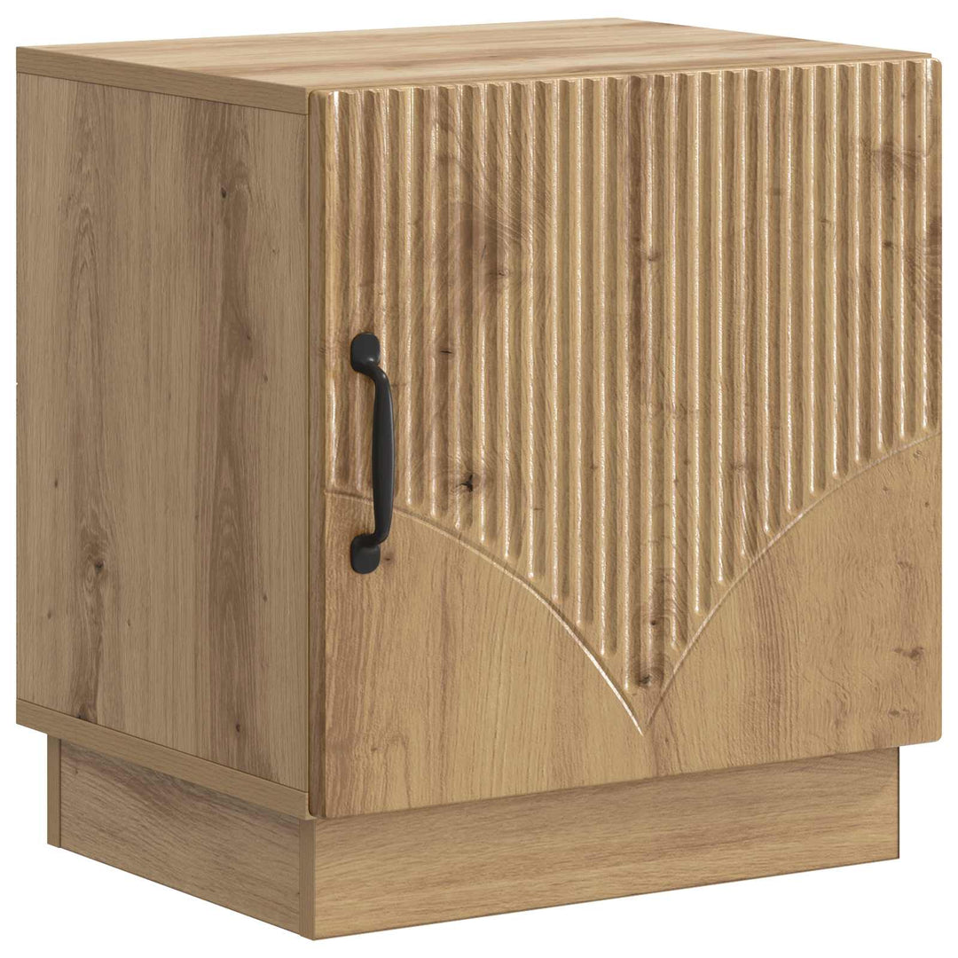 Sengebord 2 pcs Artisan-eg 43 x 34,5 x 47 cm Konstrueret træ