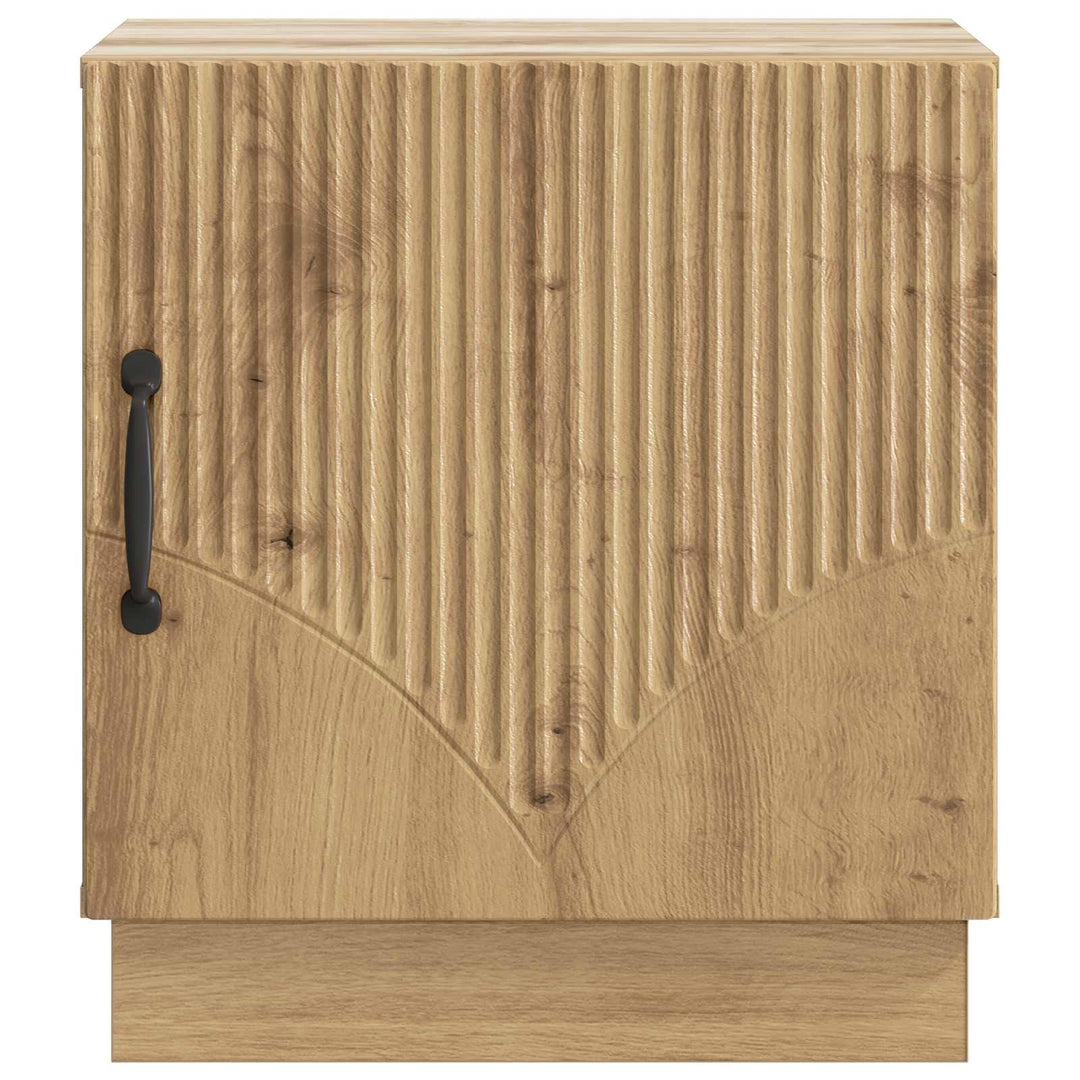 Sengebord 2 pcs Artisan-eg 43 x 34,5 x 47 cm Konstrueret træ