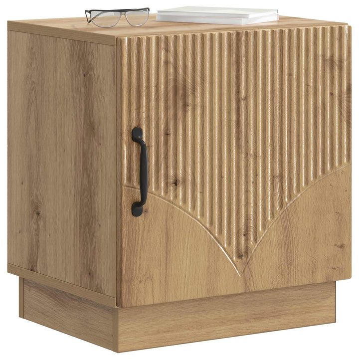 Sengebord 2 stk. Artisan-eg 43 x 34,5 x 47 cm Konstrueret træ