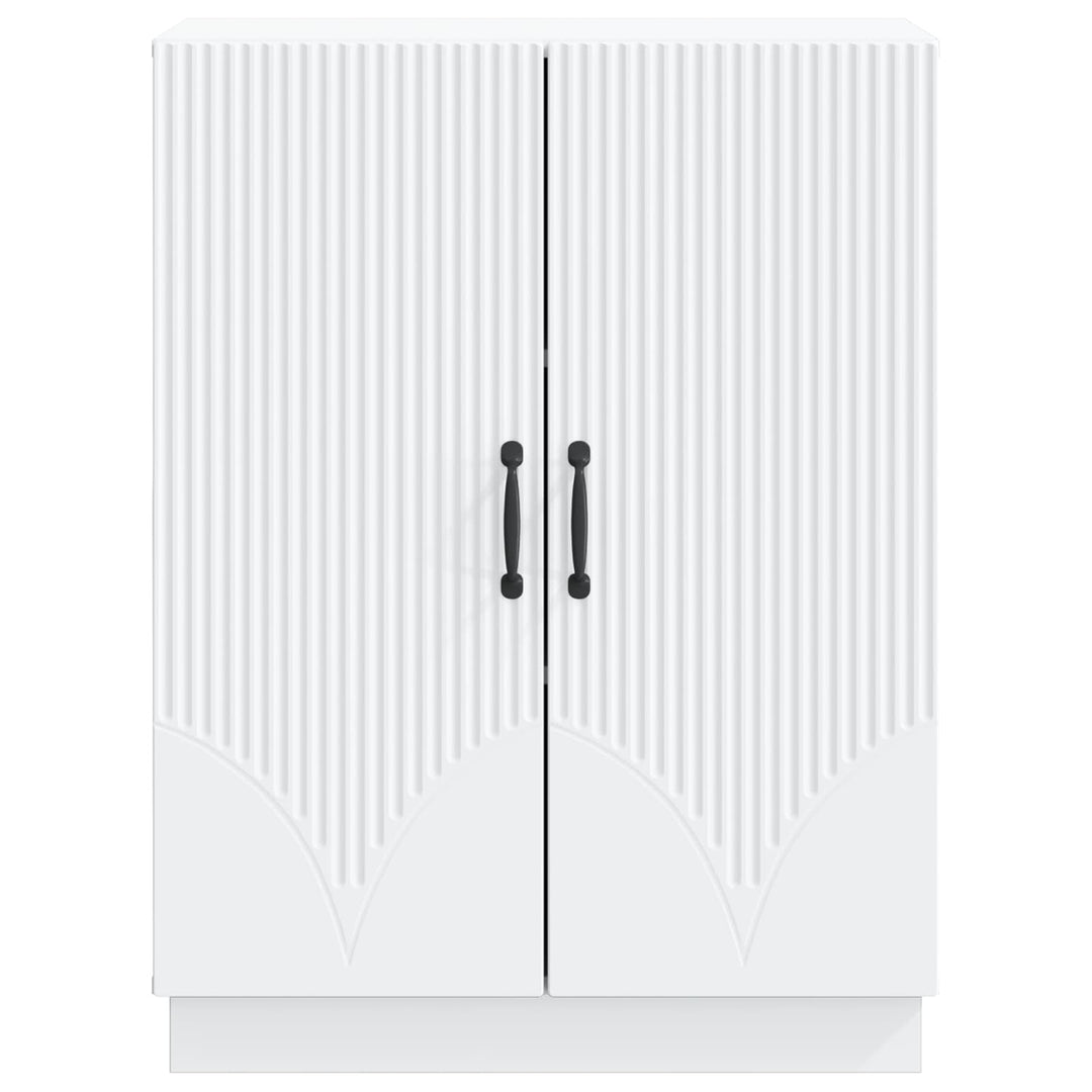 Sideboard Hvid 66 x 34,5 x 87 cm Konstrueret træ