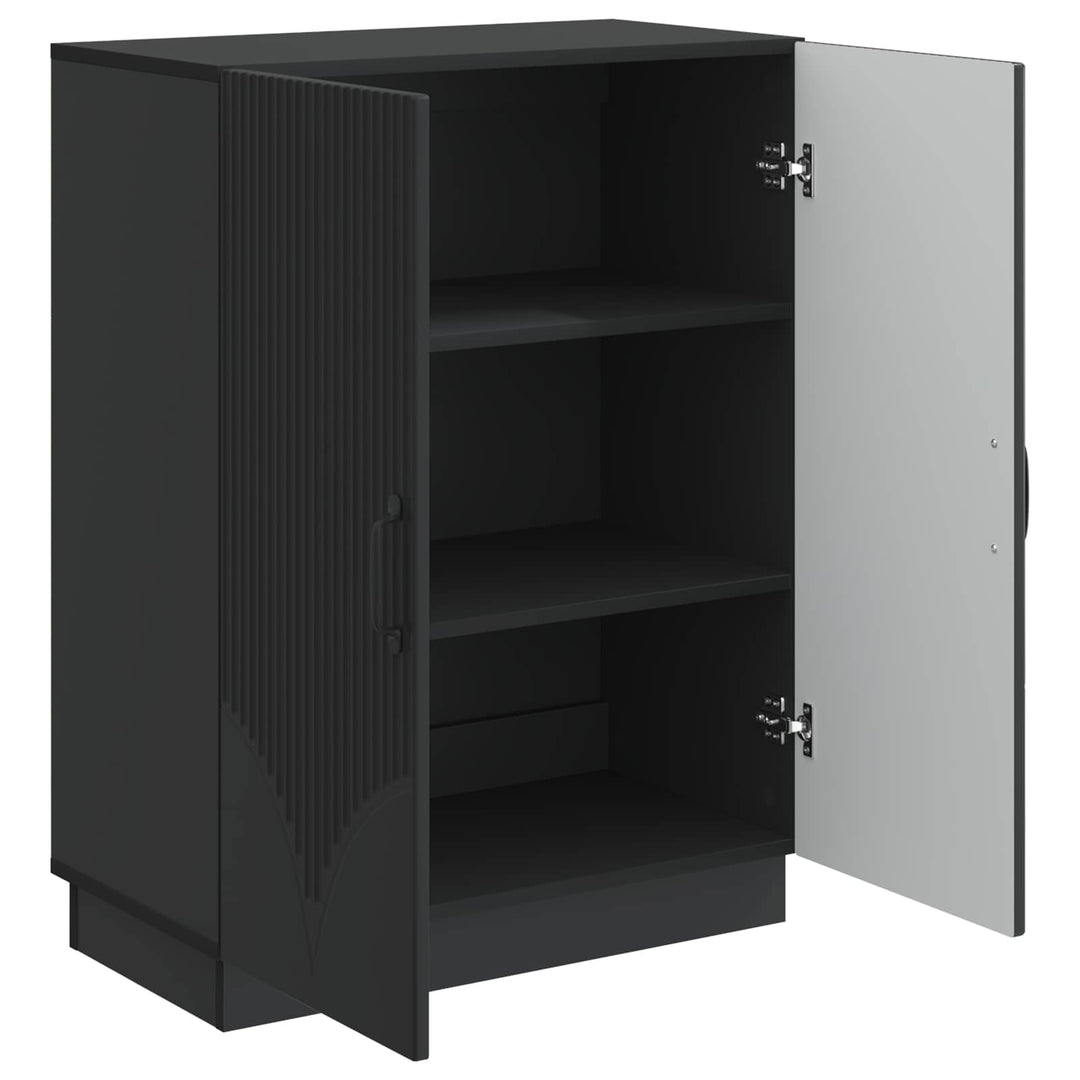 Sideboard Sort 66 x 34,5 x 87 cm Konstrueret træ