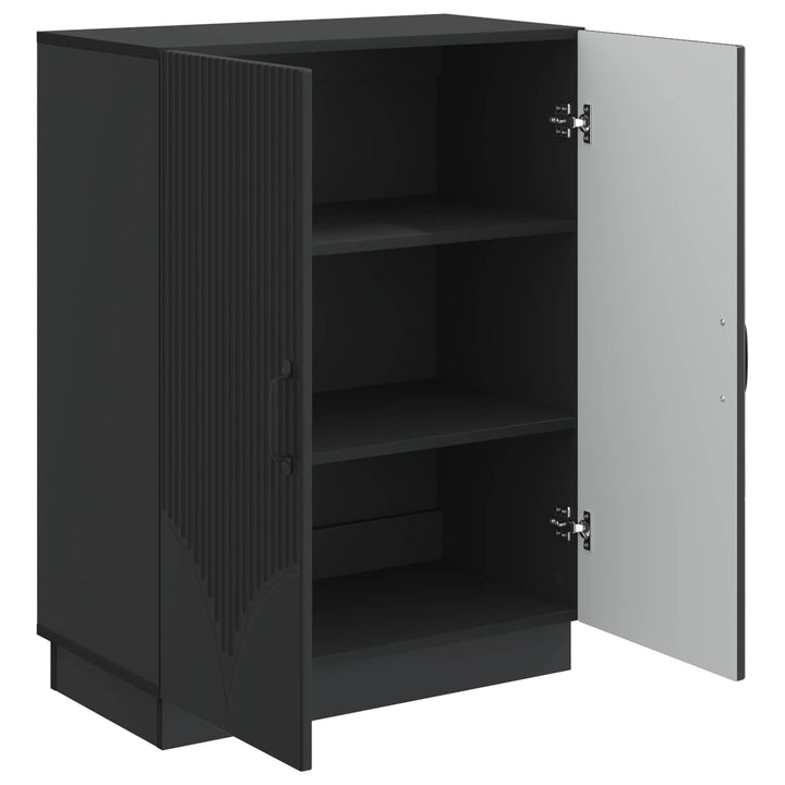 Sideboard Sort 66 x 34,5 x 87 cm Konstrueret træ