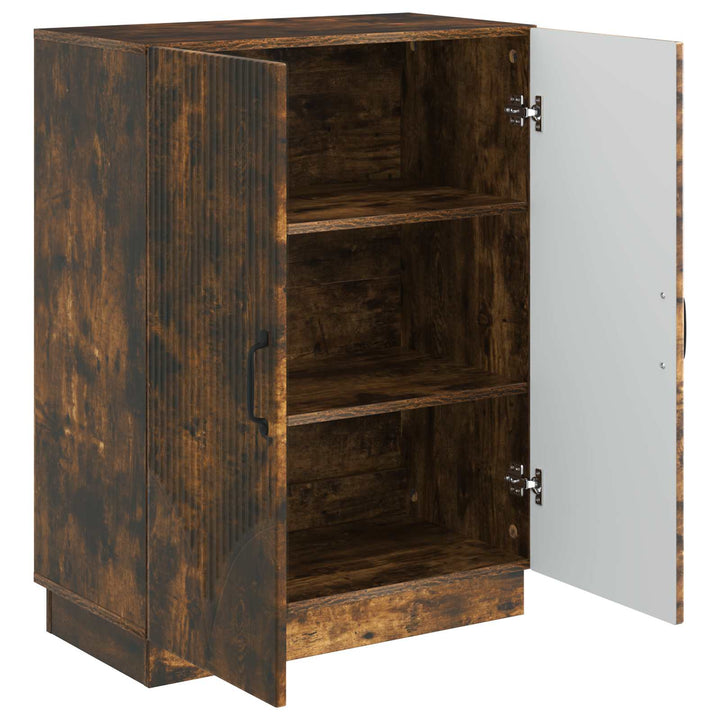 Sideboard Røget eg 66 x 34,5 x 87 cm Konstrueret træ