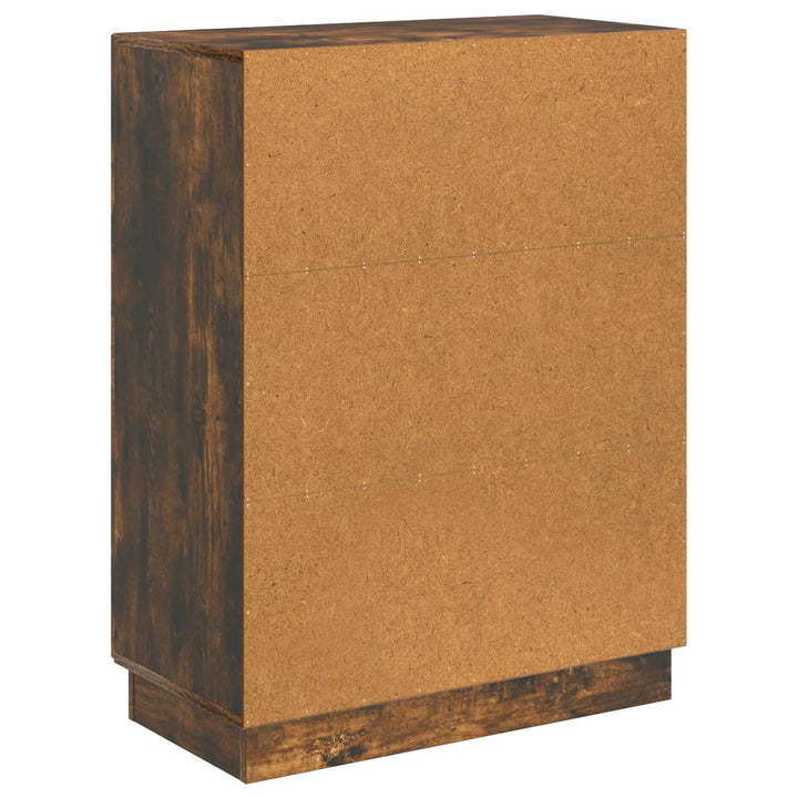 Sideboard Røget eg 66 x 34,5 x 87 cm Konstrueret træ