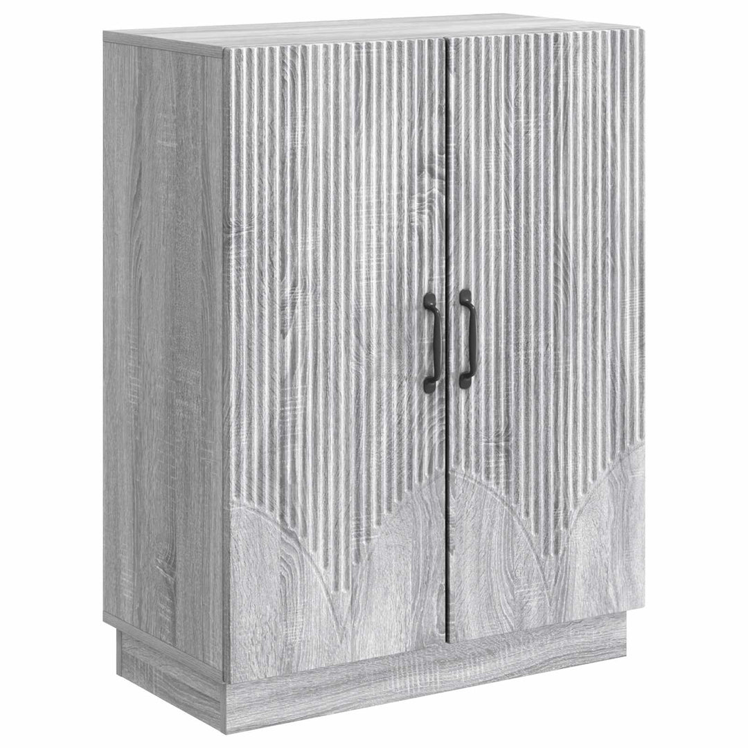 Sideboard Grå sonoma-eg 66 x 34,5 x 87 cm Konstrueret træ