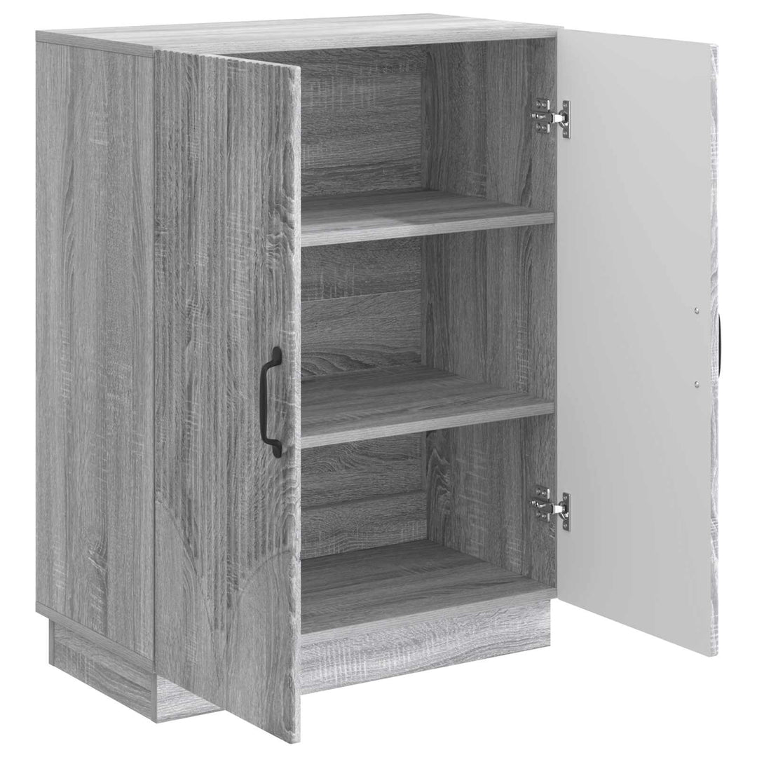 Sideboard Grå sonoma-eg 66 x 34,5 x 87 cm Konstrueret træ