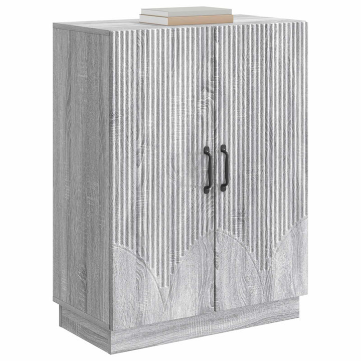 Sideboard Grå sonoma-eg 66 x 34,5 x 87 cm Konstrueret træ