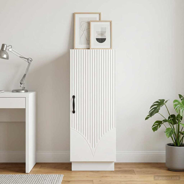Sideboard Hvid 33 x 34,5 x 87 cm Konstrueret træ