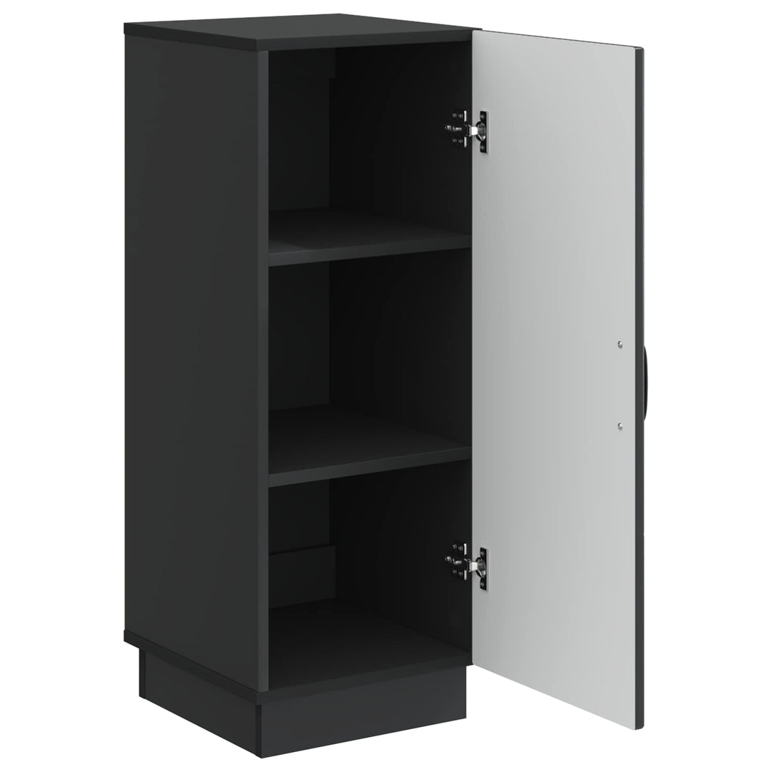 Sideboard Sort 33 x 34,5 x 87 cm Konstrueret træ